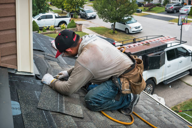 Professional Roof Replacement technician working in Hilbert, WI